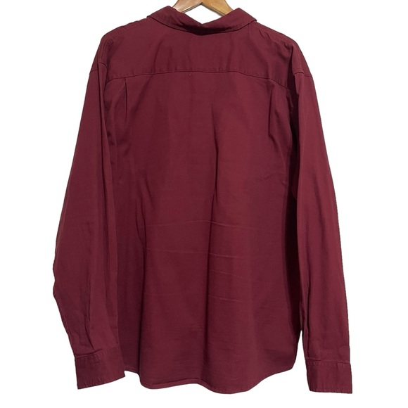 Wrangler Men’s Burgundy Button up Cotton Stretch Size XL - Picture 7 of 11